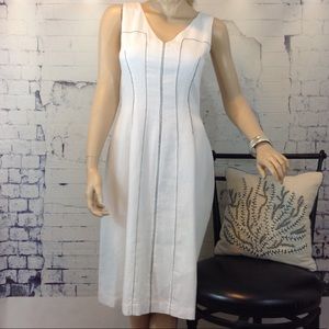 🆕 Dina Agam Wht Linen Blend Sundress